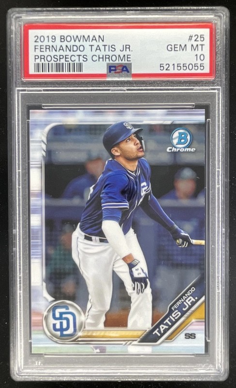 2019 Bowman Chrome Prospects #BCP-25 Fernando Tatis Jr. RC PSA 10