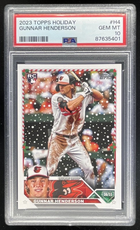 2023 Topps Holiday #H4 Gunnar Henderson RC PSA 10