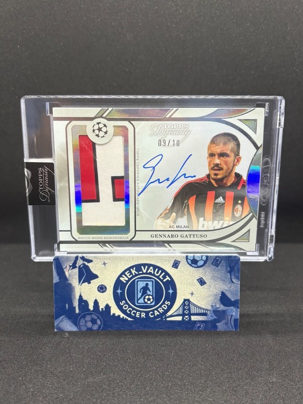 2025 Topps Dynasty Uefa Club Competitions Gennaro Gattuso Patch Auto /10