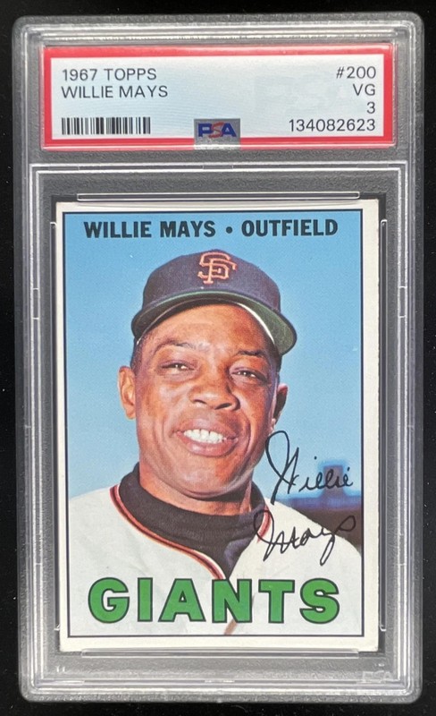 1967 Topps #200 Willie Mays PSA 3