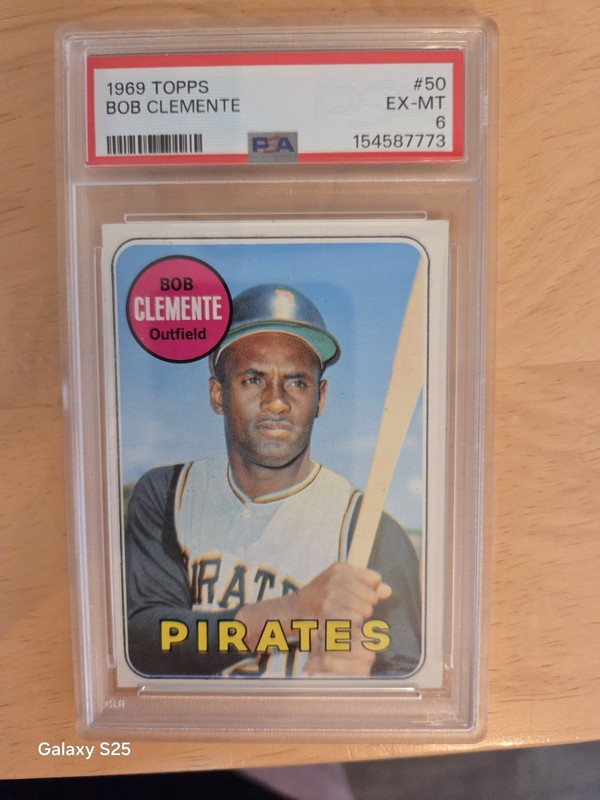 1969 Topps Bob Clemente # 50 PSA 6 Roberto Clemente