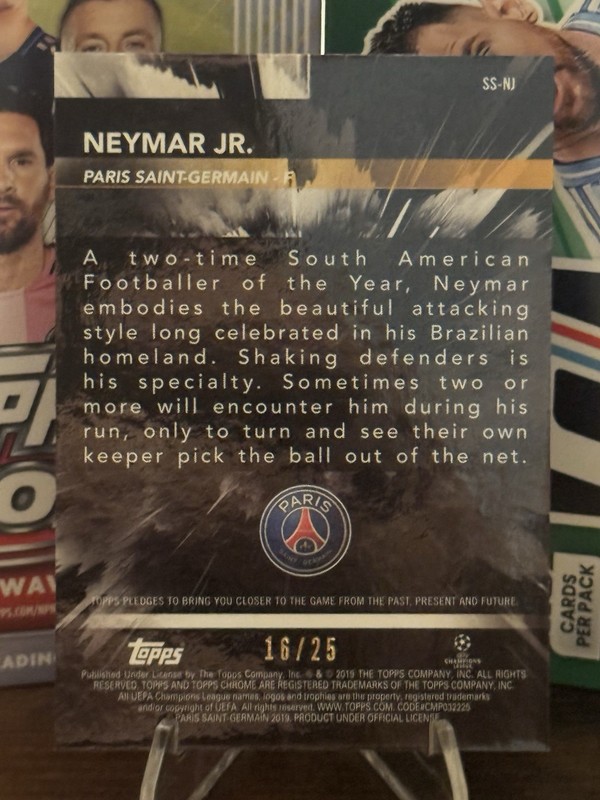 2018-19 Topps Chrome UEFA Champions League - Superstar Sensations Neymar Jr... view 2