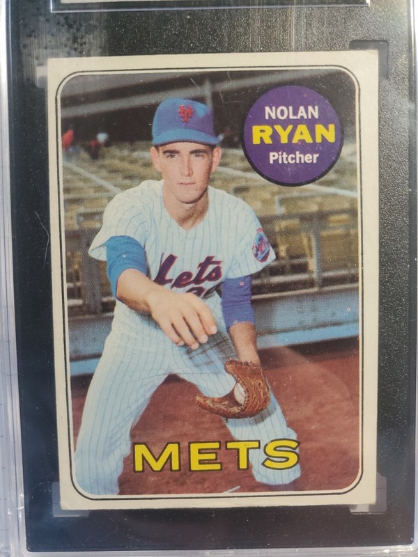 1969 Topps Nolan Ryan SGC 4 view 2