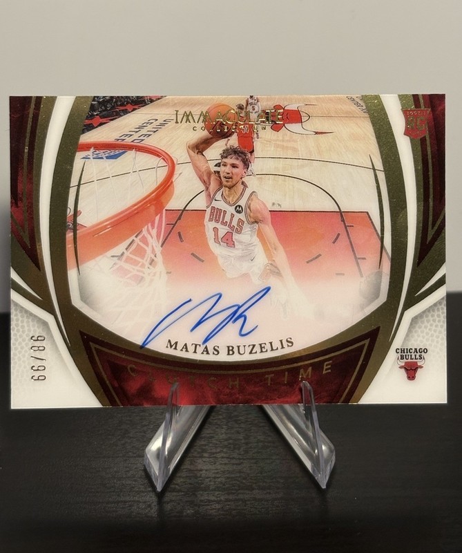 Panini Immaculate 2024-25 Clutch Time CT-MAT Matas Buzelis RC Auto /99