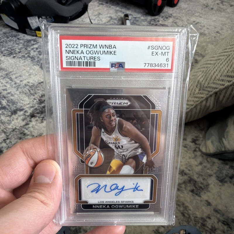 2022 Prizm WNBA Nneka Ogwumike Signature Auto PSA 6