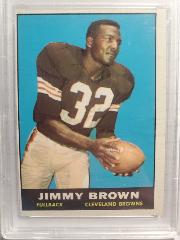 1961 Topps Jim Brown #71 PSA 4 view 2