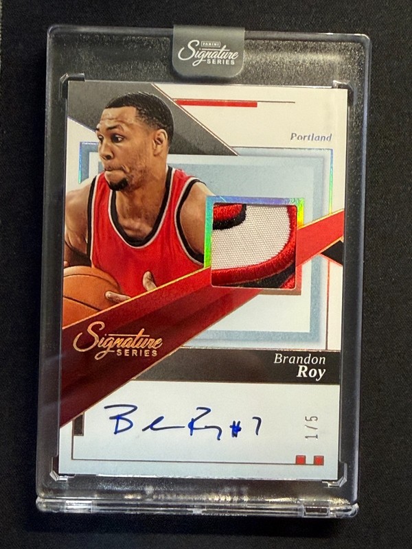 2025-26 Panini Signature Series BRANDON ROY Auto Jersey GAME USED 1/5