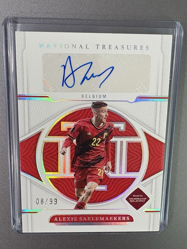 2022 Panini National Treasures Alexis Saelemaekers Auto Autograph /99 view 1