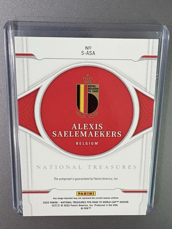 2022 Panini National Treasures Alexis Saelemaekers Auto Autograph /99 view 2