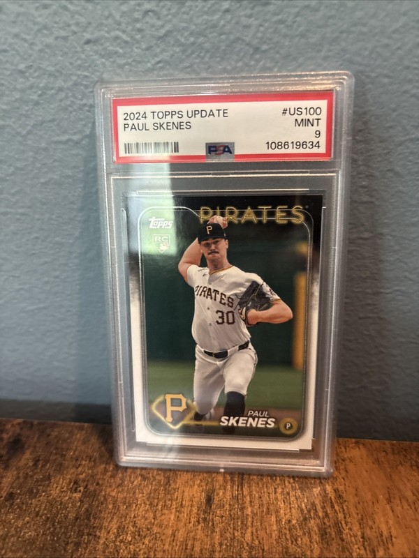 🔥2024 Topps Update Paul Skenes US100 Rookie PSA 9 Pittsburgh Pirates🔥