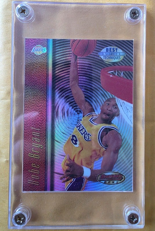 1997-98 Bowman's Best Kobe Bryant Techniques REFRACTOR #T4 RARE Lakers