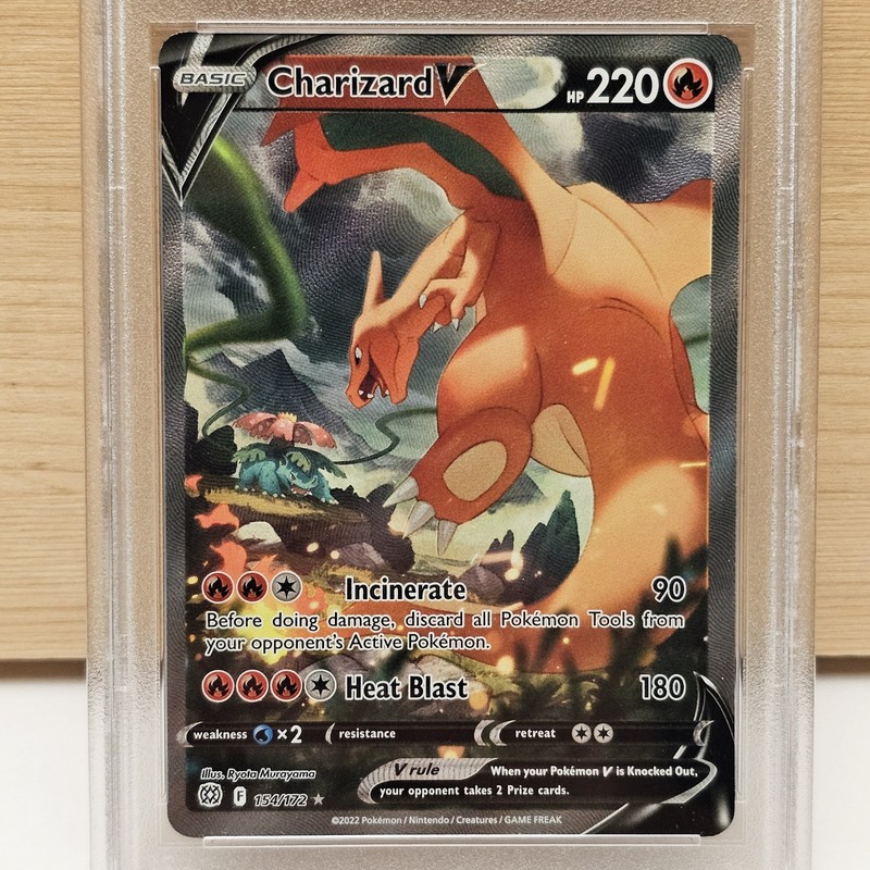 Pokemon Charizard V Brilliant Stars SWSH #154/172 PSA 9 Mint 2023 view 2