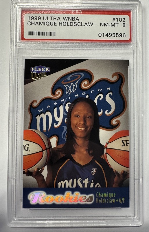 1999-00 Fleer Ultra WNBA #102 Chamique Holdsclaw Rookie Card RC PSA 8
