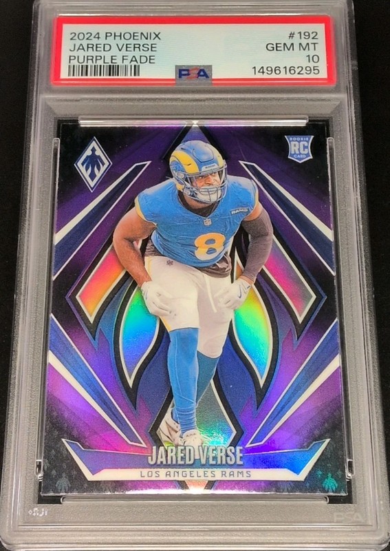 2024 Phoenix Rookies Jared Verse #192 Purple Fade (RC) PSA 10 POP 1 RAMS