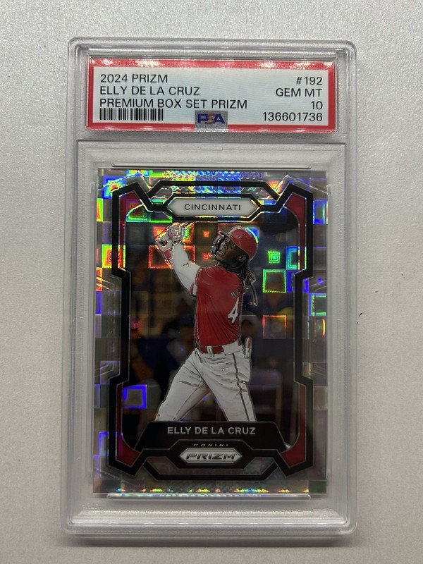 2024 Panini Prizm Elly De La Cruz Premium Box Set PSA 10 Gem Mint #/199 Reds