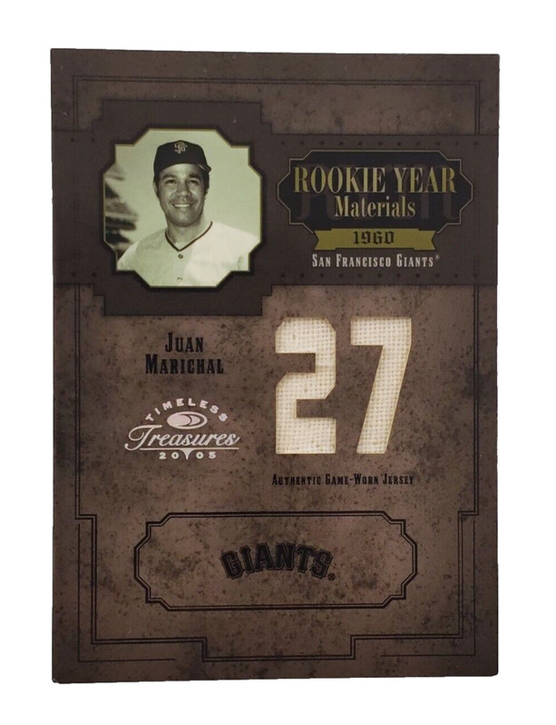 2005 Donruss Timeless Treasures Juan Marichal #RYM-6 Game Used Jersey /27 HOF