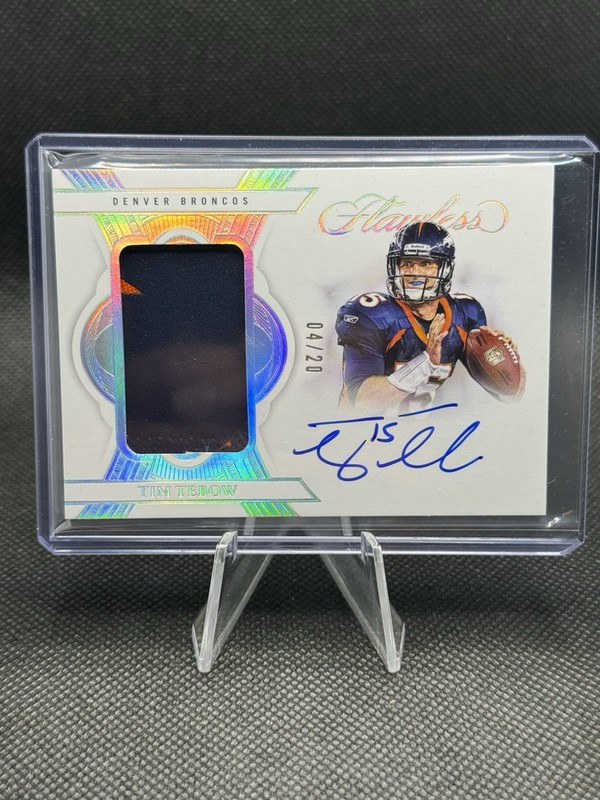 2025 Flawless TIM TEBOW Flawless Patch Auto /20 - Denver Broncos