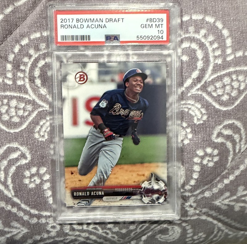 2018 Ronald Acuna Jr. Bowman Draft PSA 10