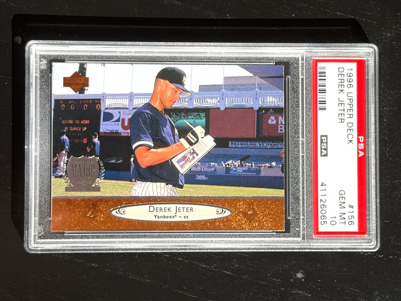 1996 UPPER DECK DEREK JETER #156 ROOKIE RC PSA 10 GEM MINT YANKEES