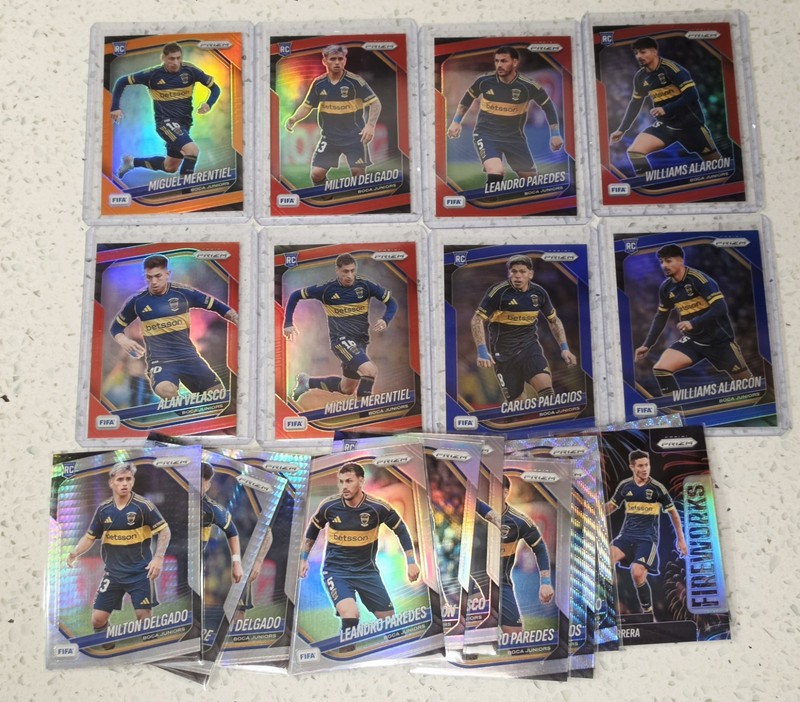 2025-26 Panini Prizm FIFA Boca Juniors Lot Of 19 /125, /149, /199, RC, Silvers