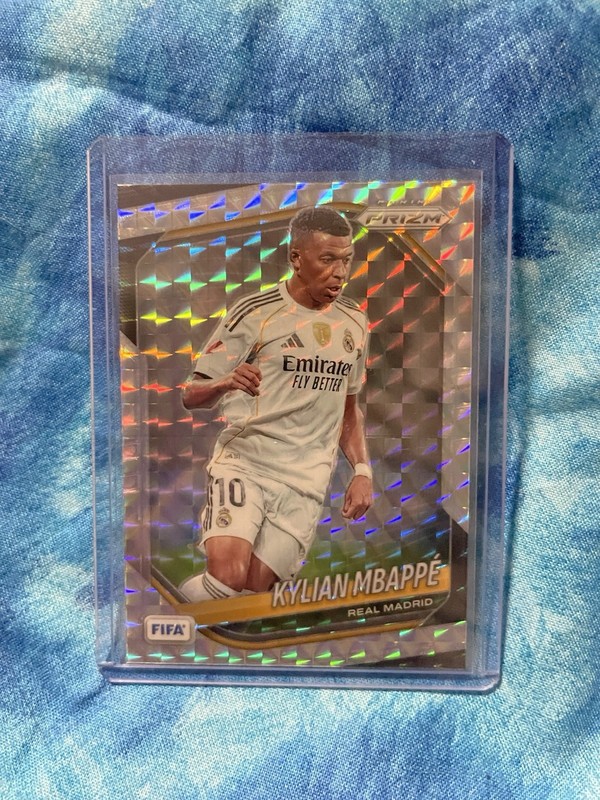 2025-26 Panini Prizm FIFA Kylian Mbappe Prizm Silver Mosaic #181 Real Madrid