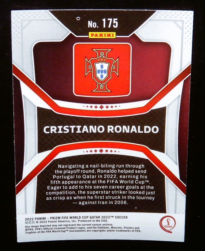 2022 Panini Prizm FIFA World Cup Qatar *  Cristiano Ronaldo   #175  ⚽ Portugal view 2