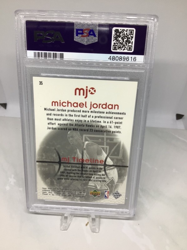 1998 Upper Deck MJx #35 Michael Jordan PSA 9 (14 in all grades) view 2