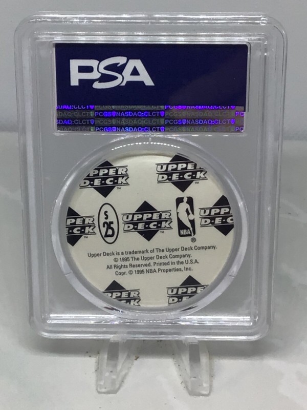 1995 UD Jordan Milkcaps FOIL #S25 Michael Jordan PSA 9 (Top Pop 3 in all grades) view 2