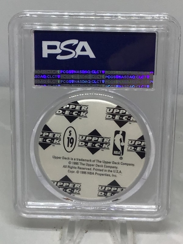 1995 UD Jordan Milkcaps FOIL #S19 Michael Jordan PSA 9 (5 in all grades) view 2
