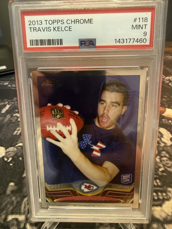 2013 Topps Chrome TRAVIS KELCE RC Rookie #118 CHIEFS PSA 9 MINT FAST SHIP W443