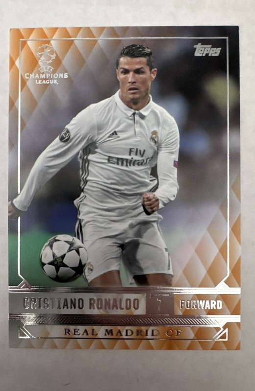 2016-17 Topps UEFA Champions League Showcase - Cristiano Ronaldo #157 Orange