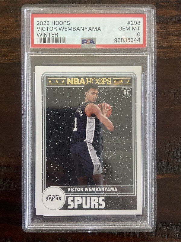 2023-24 Panini NBA Hoops Winter #298 Victor Wembanyama (RC) PSA 10 GEM MINT!