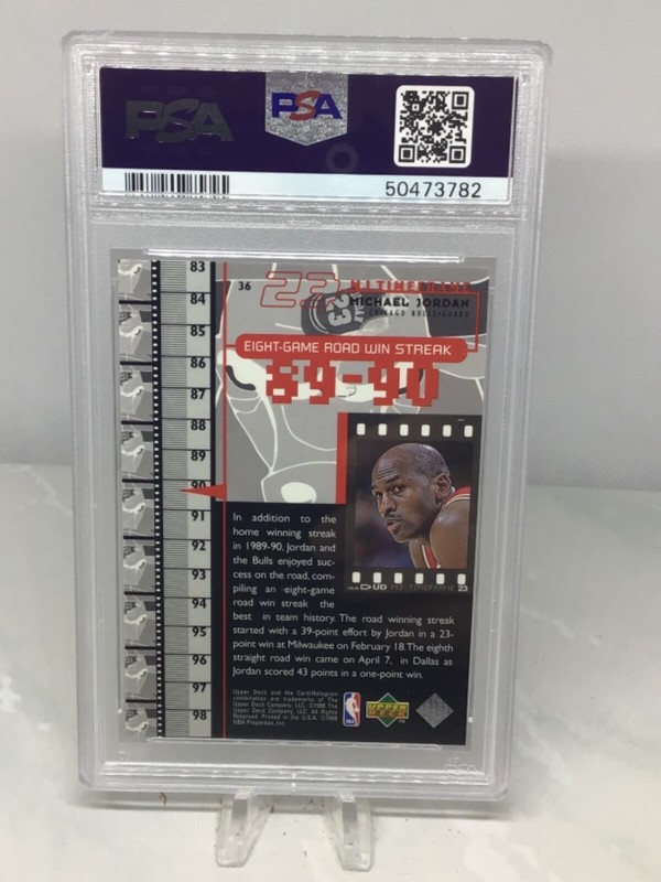 1998 Upper Deck Living Legend #36 Michael Jordan PSA 9 (2 in all grades) view 2