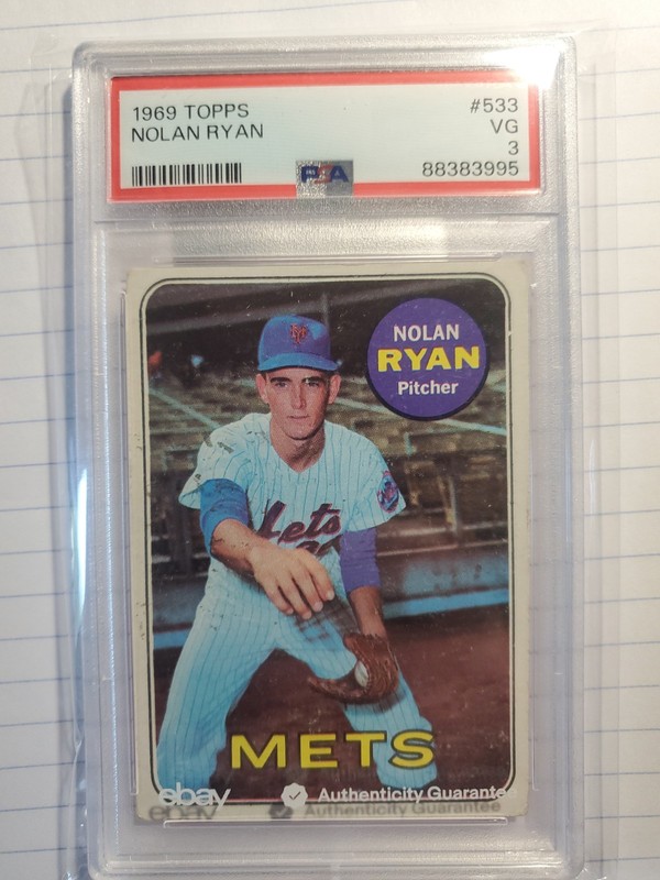 1969 TOPPS #533 NOLAN RYAN PSA 3