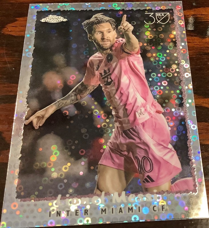 Lionel Messi 2025 Topps Chrome Silver Disco #NF-23