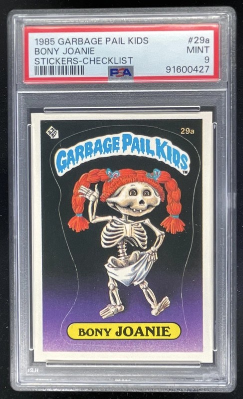 1985 Topps Garbage Pail Kids Stickers #29a Bony Joanie PSA 9