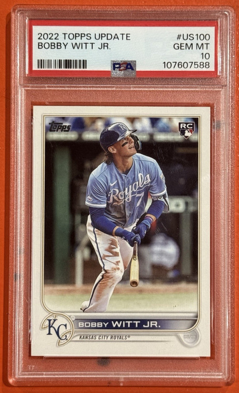 2022 Topps Update #US100 Bobby Witt Jr Kansas City Royals PSA 10 GEM MINT ROOKIE