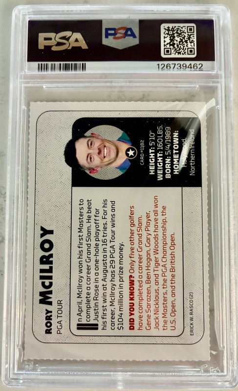 RORY McILROY 2025 SI for Kids Sports Illustrated PSA 8 NM-MT #1182 POP 16! view 2