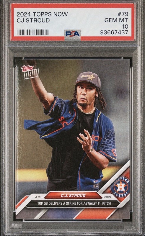 2024 TOPPS NOW CJ STROUD PSA 10