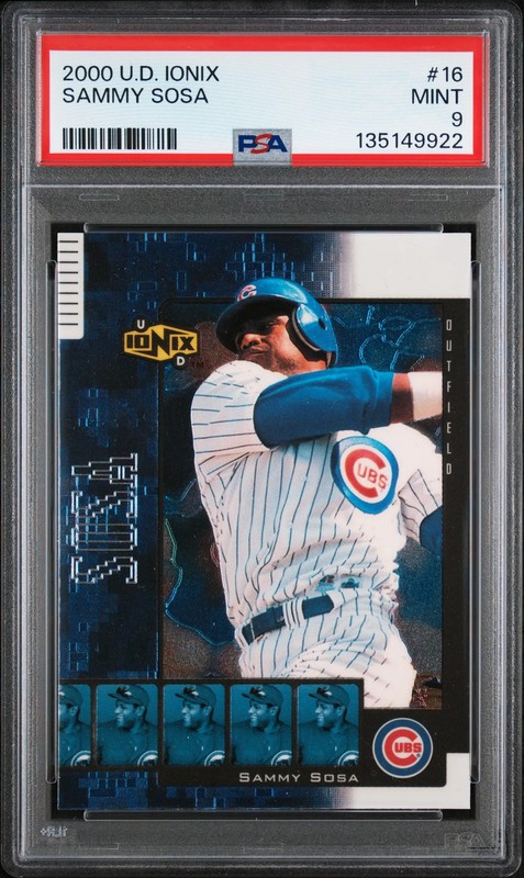 2000 Upper Deck Ionix Sammy Sosa #16 PSA 9