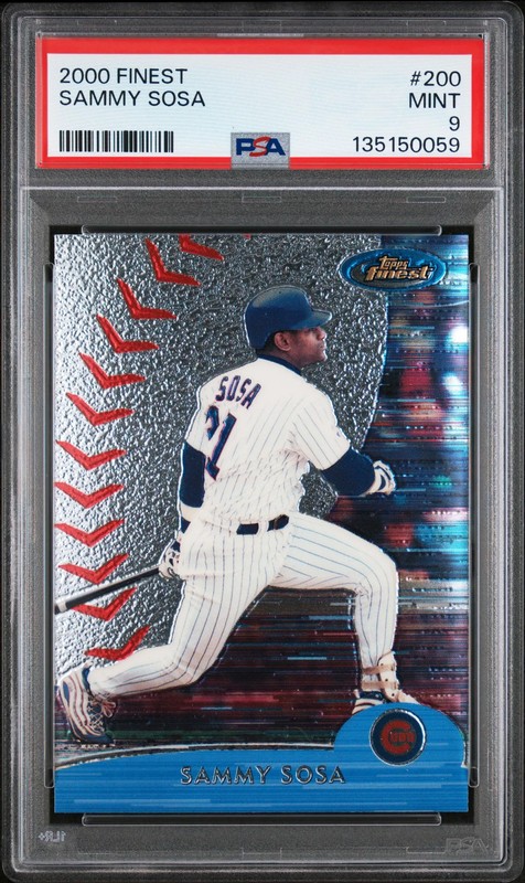 2000 Finest Sammy Sosa #200 PSA 9