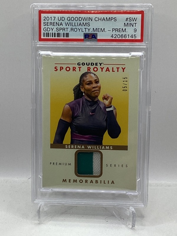 2017 Goodwin Sport Royalty Mem Premium 5/15 #SW Serena Williams PSA 9