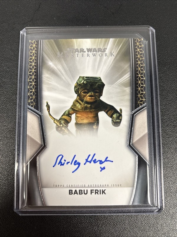 2025 Topps Star Wars Masterwork - SHIRLEY HENDERSON as BABU FRIK Auto 1st Debut