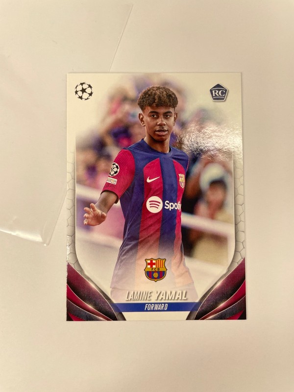 2023-24 Topps UEFA CC SP Short Print Image Variation #64 Lamine Yamal RC 64.2