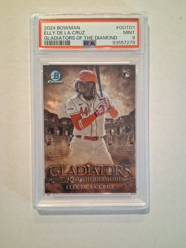 2024 Bowman Elly De La Cruz Gladiators of the Diamond Chrome RC #GOTD-1 PSA 9