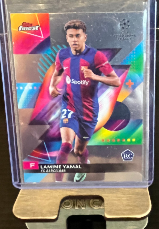 2023-2024 Topps Finest UEFA Club Competitions Lamine Yamal RC #50