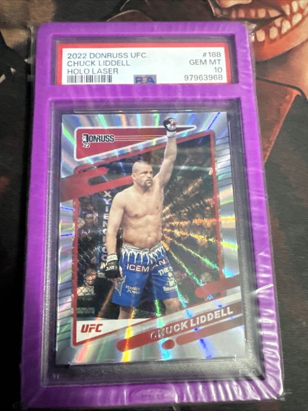 2022 Donner Ufc Chuck Liddell Hollow Laser Psa 10