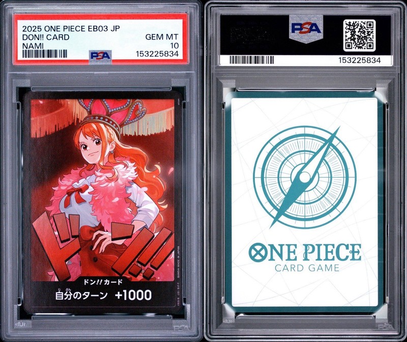 PSA 10 Don Card Gold Heroines Nami EB03 ONE PIECE Japanese view 2