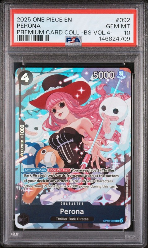PSA 10 2025 ONE PIECE PREMIUM CARD COLLECTION BEST SELECTION VOL.4 092 PERONA