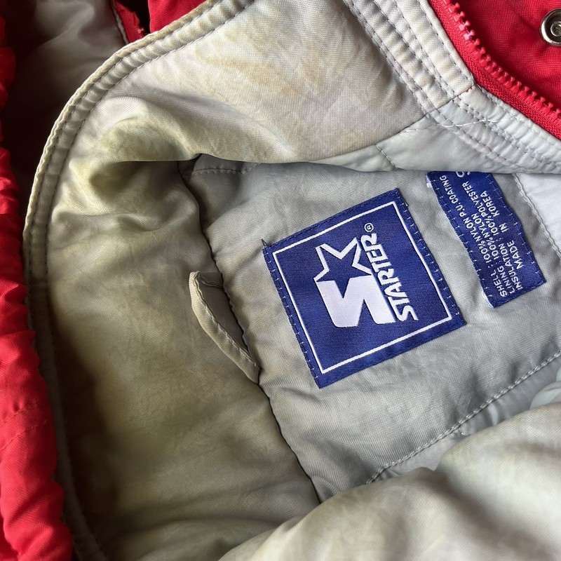 Vintage Ohio State Buckeyes Starter Jacket  Sleeve Logo Mens Small view 2